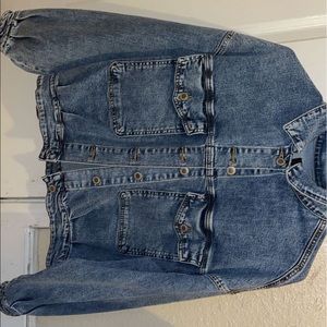 Jean over sized jacket